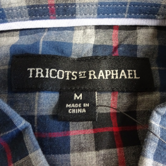 Triscots St Raphael Medium Button Down Plaid - Picture 6 of 7
